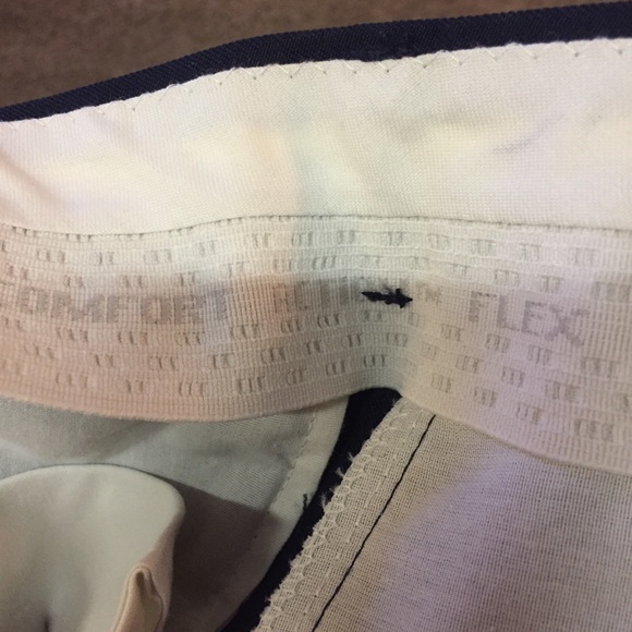 Vintage Comfort Action Flex Pants Mens 34x26 Used Blue Short - Picture 9 of 10